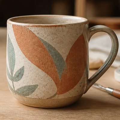 Caneca pintada à mão